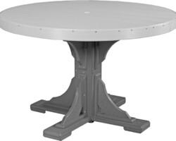 dove gray / slate p4rtdgs poly 4 round table dove gray slate dining height