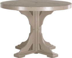 weatherwood p4rtww poly 4 round table weatherwood dining height
