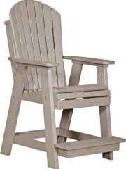 weatherwood pabcww poly adirondack balcony chair weatherwood