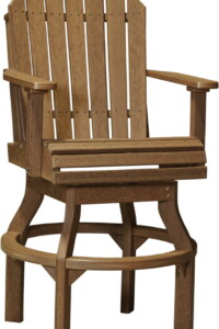 antique mahogany pascbam poly adirondack swivel chair bar height antique mahogany
