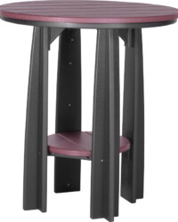 cherrywood / black pbatchb poly balcony table cherrywood black