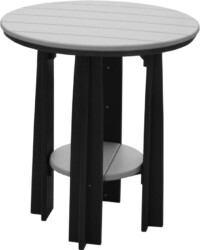 dove gray / black pbatdgb poly balcony table dove gray black