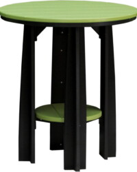 lime green / black pbatlgb poly balcony table lime green black