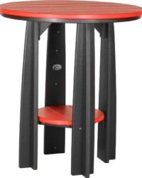 red / black pbatrb poly balcony table red black