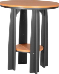 tangerine / black pbattb poly balcony table tangerine black
