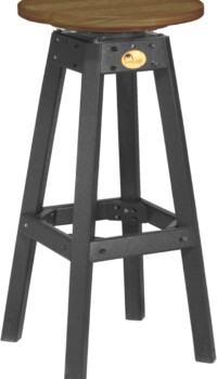 antique mahogany / black pbsamb poly bar stool antique mahogany black
