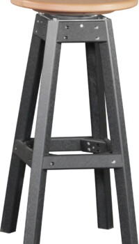 cedar / black pbscb poly bar stool cedar black