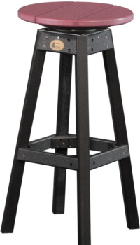 cherrywood / black pbschb poly bar stool cherrywood and black