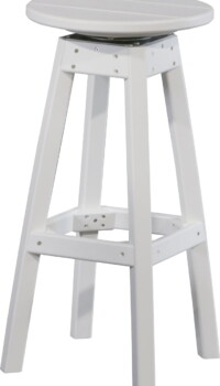 white pbsw poly bar stool white