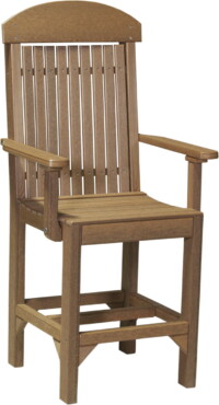 antique mahogany pcccam poly captain chair counter height antique mahogany