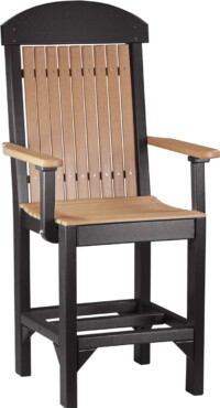 cedar / black pccccb poly captain chair counter height cedar black
