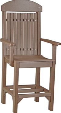 chestnut brown pccccbr poly captain chair counter height chestnut brown
