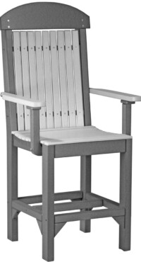 dove gray / slate pcccdgs poly captain chair counter height dove gray slate