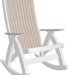 birch / white pcrbiw poly comfort rocker birch white