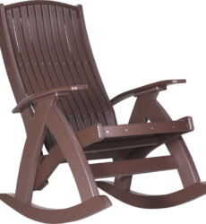 chestnut brown pcrcbr poly comfort rocker chestnut brown