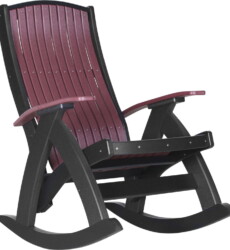cherrywood / black pcrchb poly comfort rocker cherrywood black