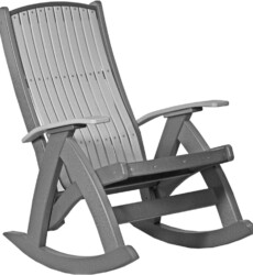 dove gray / slate pcrdgs poly comfort rocker dove gray slate