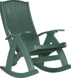green pcrg poly comfort rocker green