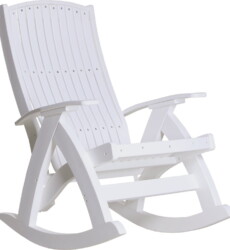 white pcrw poly comfort rocker white