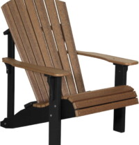 antique mahogany / black pdacamb poly deluxe adirondack chair antique mahogany black