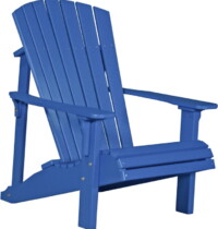 blue pdacb poly deluxe adirondack chair blue