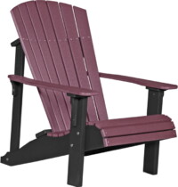 cherrywood / black pdacchb poly deluxe adirondack chair cherrywood black
