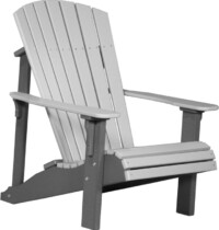 dove gray / slate pdacdgs poly deluxe adirondack chair dove gray slate