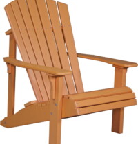 tangerine pdact poly deluxe adirondack chair tangerine