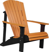 tangerine / black pdactb poly deluxe adirondack chair tangerine black