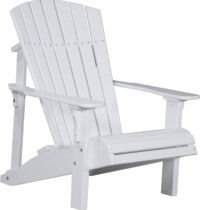white pdacw poly deluxe adirondack chair white