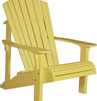 yellow pdacy poly deluxe adirondack chair yellow