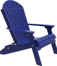 blue pfacb poly folding adirondack chair blue