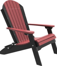 cherrywood / black pfacchb poly folding adirondack chair cherrywood black