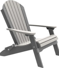dove gray / slate pfacdgs poly folding adirondack chair dove gray slate