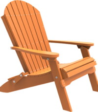 tangerine pfact poly folding adirondack chair tangerine