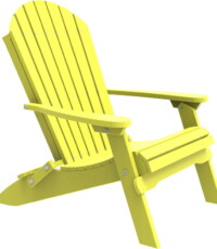 yellow pfacy poly folding adirondack chair yellow
