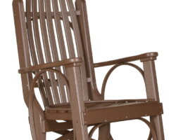 chestnut brown pgrcbr poly grandpas rocker chestnut brown