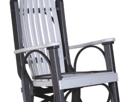 dove gray / black pgrdgb poly grandpas rocker dove gray black