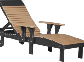 cedar / black plccb poly lounge chair cedar black