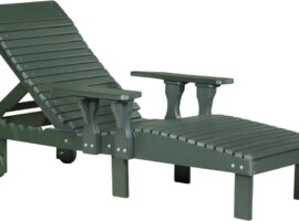 green plcg poly lounge chair green