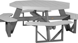dove gray / slate poptdgs poly octagon picnic table dove gray slate