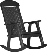 black pprbk poly porch rocker black