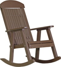 chestnut brown pprcbr poly porch rocker chestnut brown