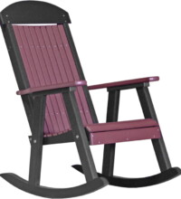 cherrywood / black pprchb poly porch rocker cherrywood black