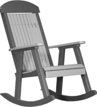 dove gray / slate pprdgs poly porch rocker dove gray slate