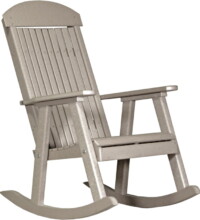weatherwood pprww poly porch rocker weatherwood