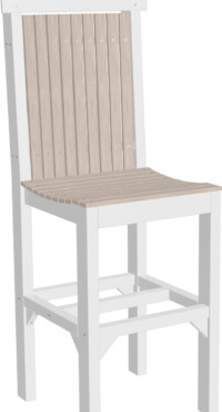 birch / white prcbbiw poly regular chair bar height birch white