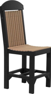 antique mahogany / black prccamb poly regular chair counter height antique mahogany black