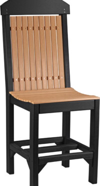 cedar / black prcccb poly regular chair counter height cedar black