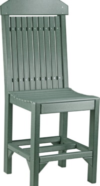 green prccg poly regular chair counter height green